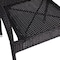 Flash Furniture Black Stacking Wicker Patio Armchairs, PK 2 2-TW-3WBE073-BK-GG - alternate 5